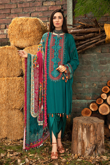 Maria B MPT-1207-B Mprints Winter Collection 2021